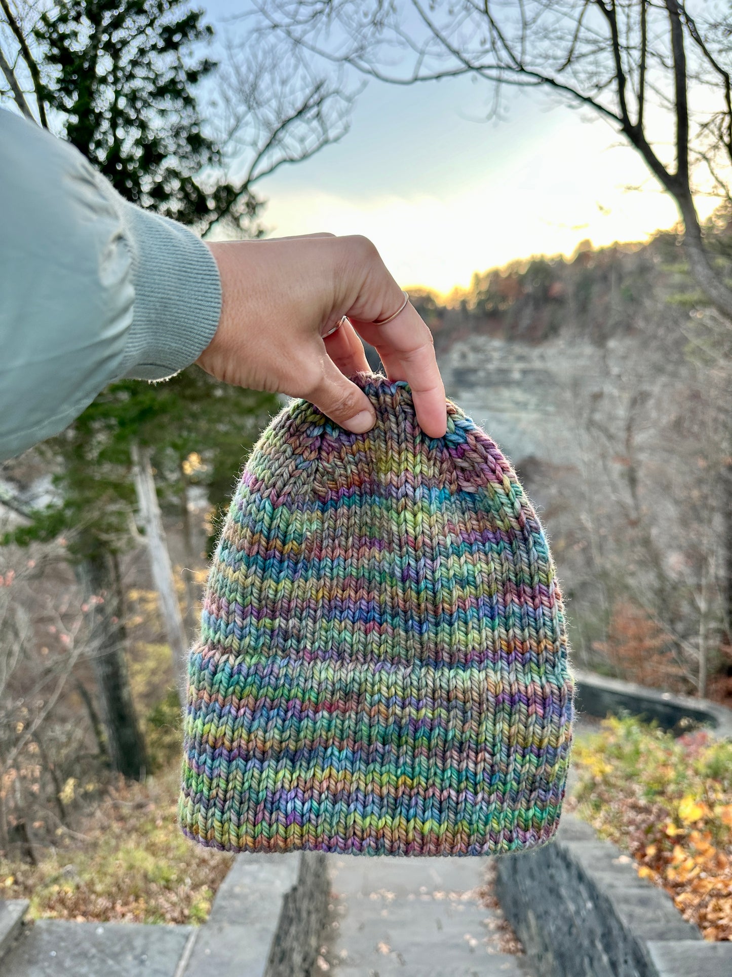 Merino wool knit hat