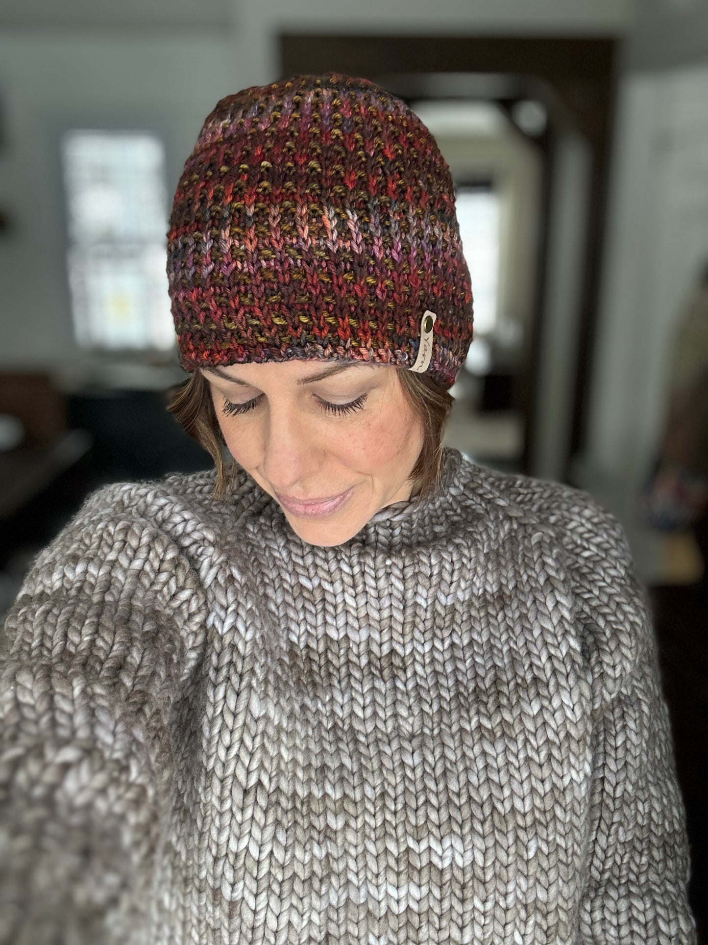 Merino wool knit hat