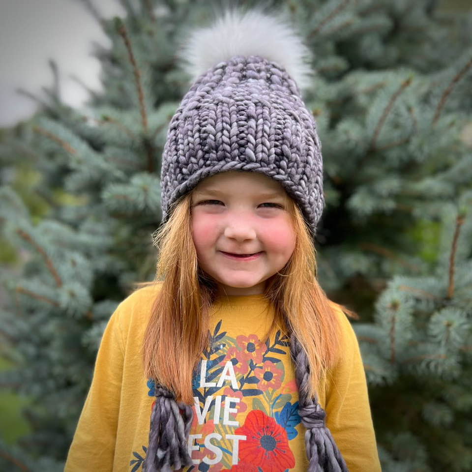 Braided Hearts Bonnet Knit Pattern