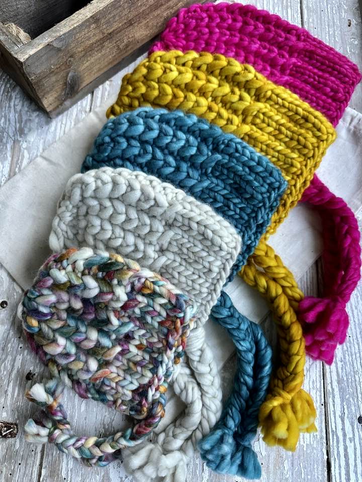 Braided Hearts Bonnet Knit Pattern