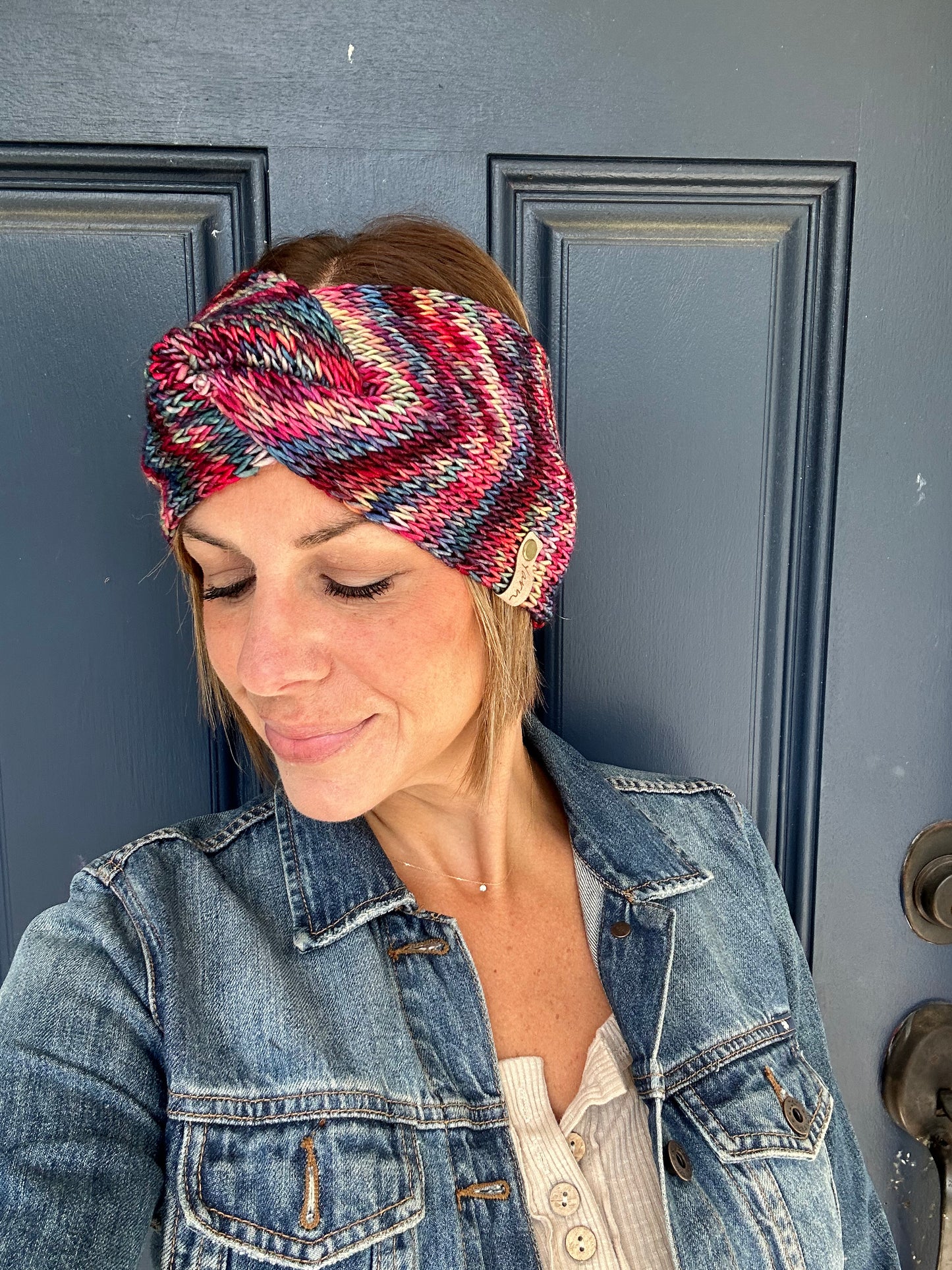 Merino wool knit headband