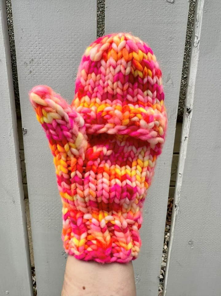 Flapjack Mitts Knit Pattern