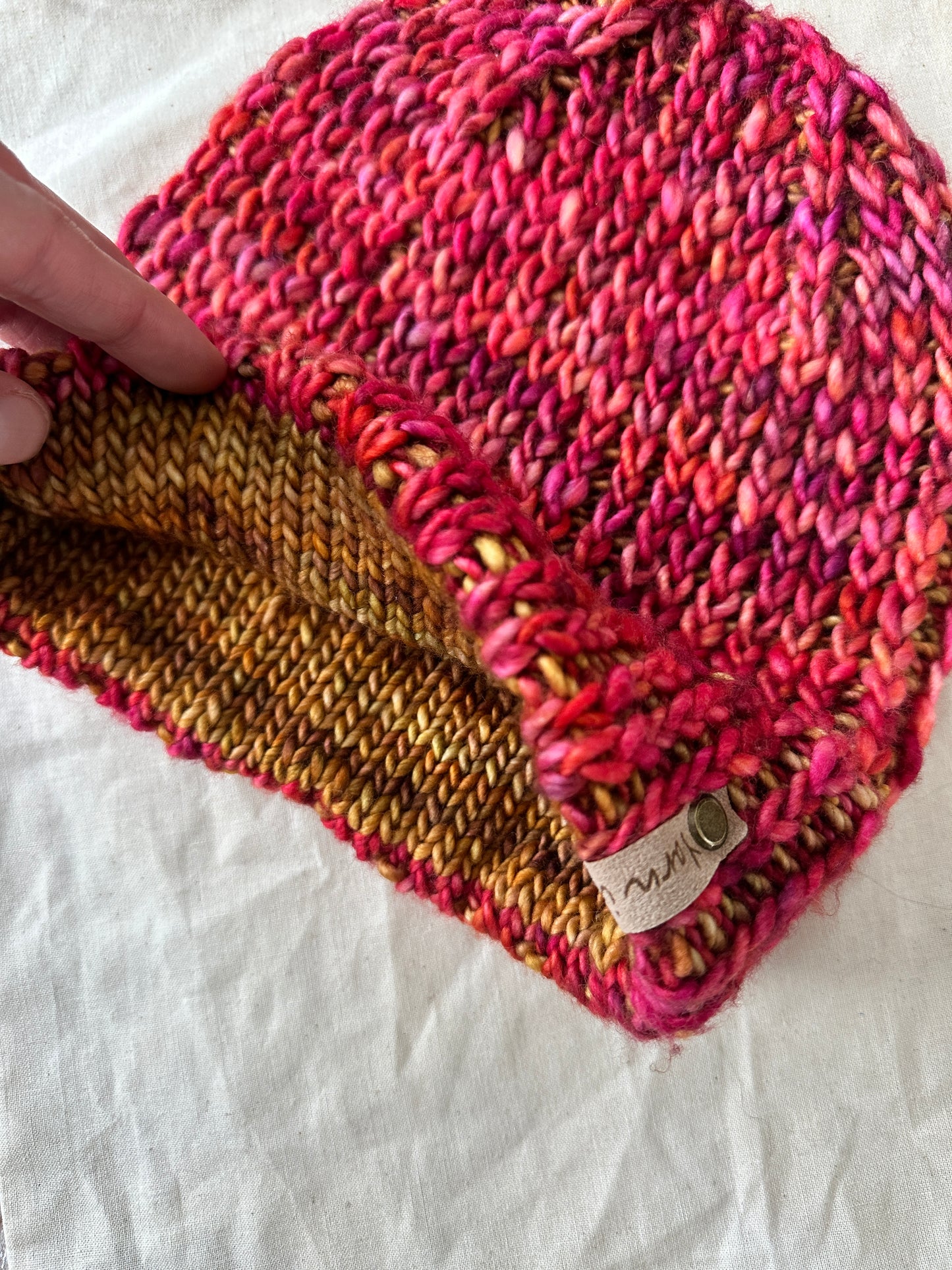 Merino wool knit beanie