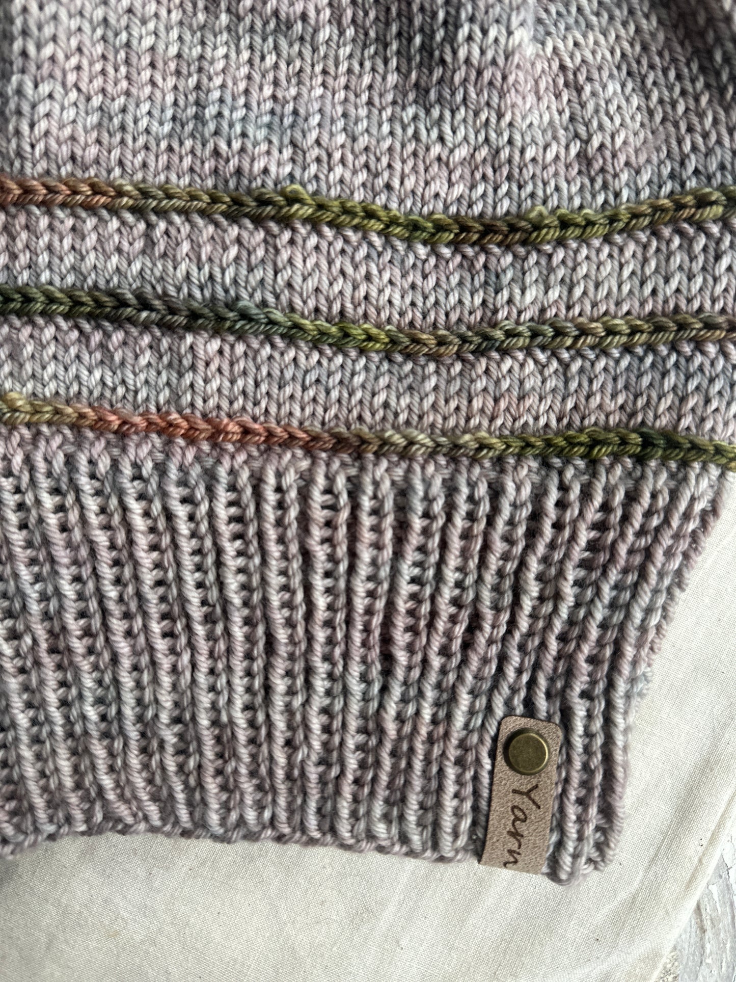 Slouchy Merino wool knit hat