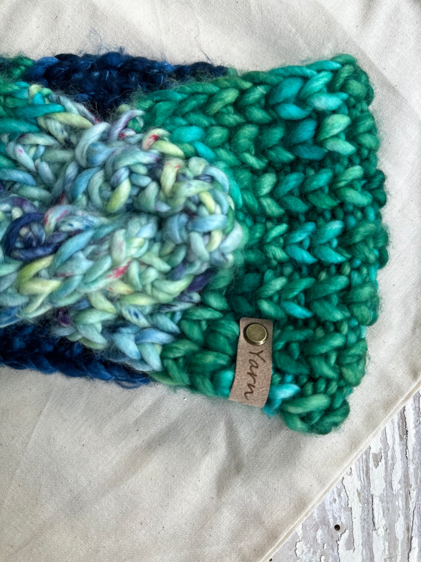 Merino wool knit headband