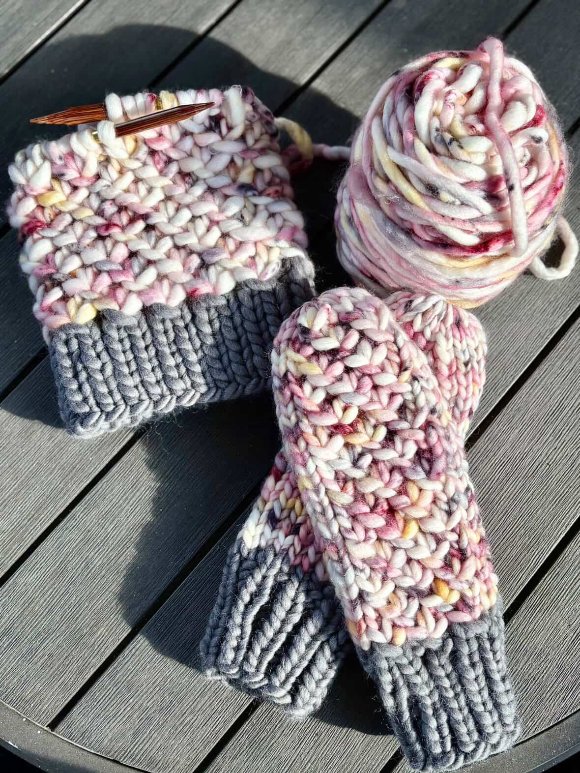 Seasons mitts knit pattern