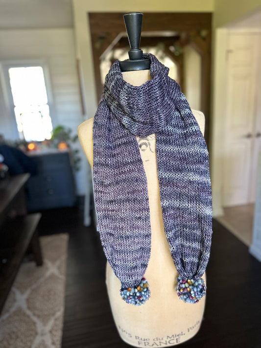Merino wool knit scarf