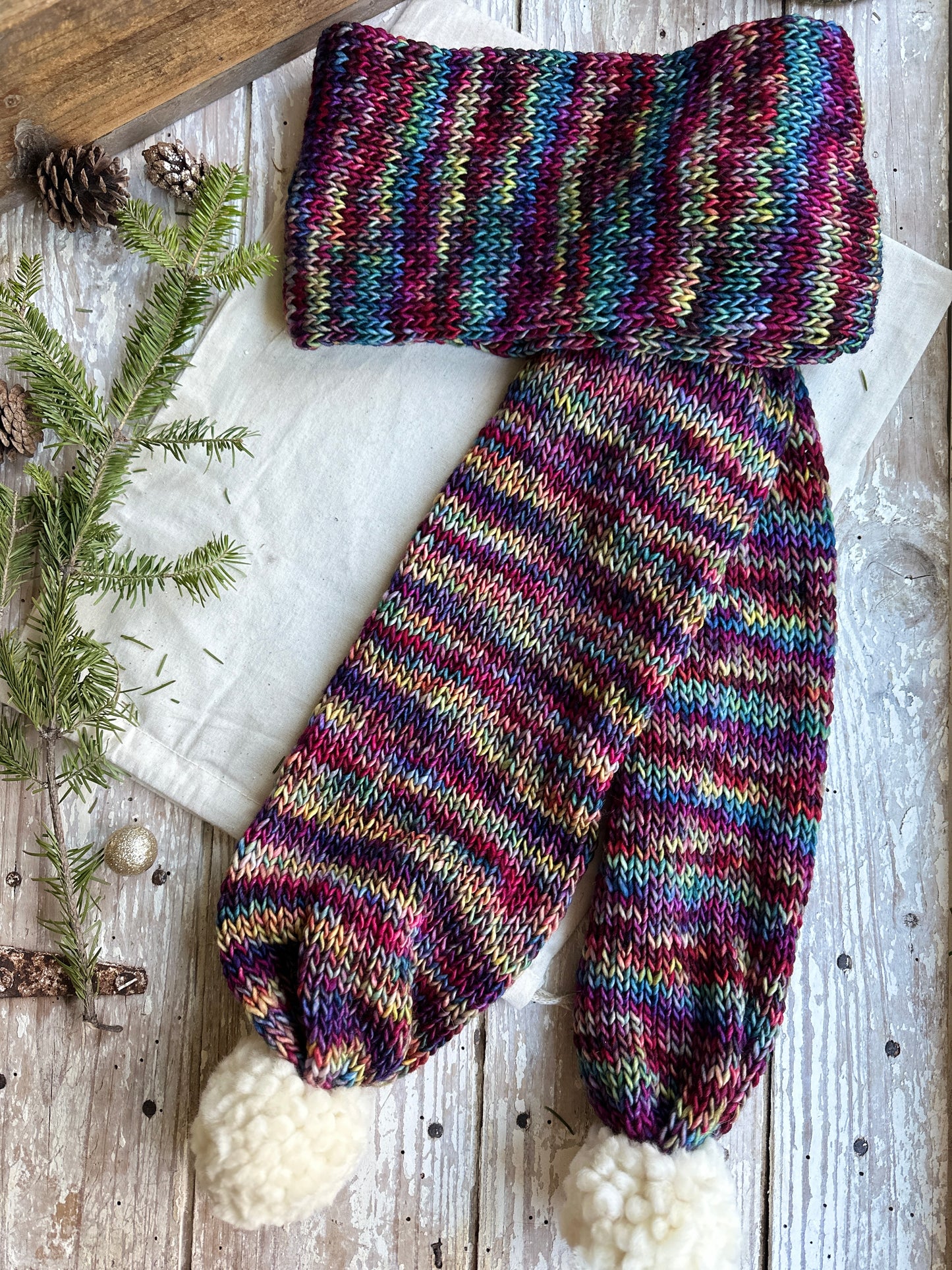 Merino wool knit scarf