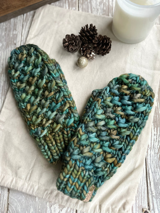 Reserved for Lauren- merino wool knit mittens