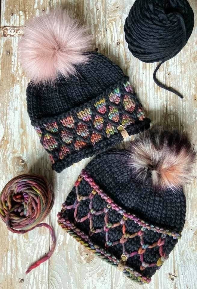 Looking Glass Brim Beanie Knit Pattern