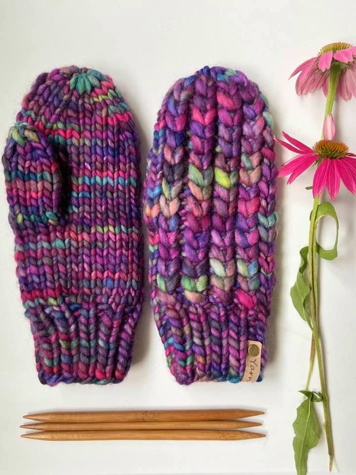 Braided Hearts Mitts Pattern