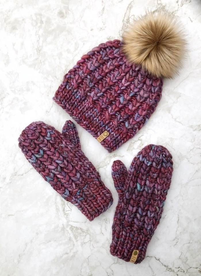 Braided Hearts Mitts Pattern