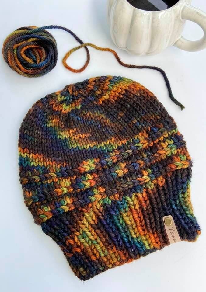 Autumn Winds Beanie Knit Pattern