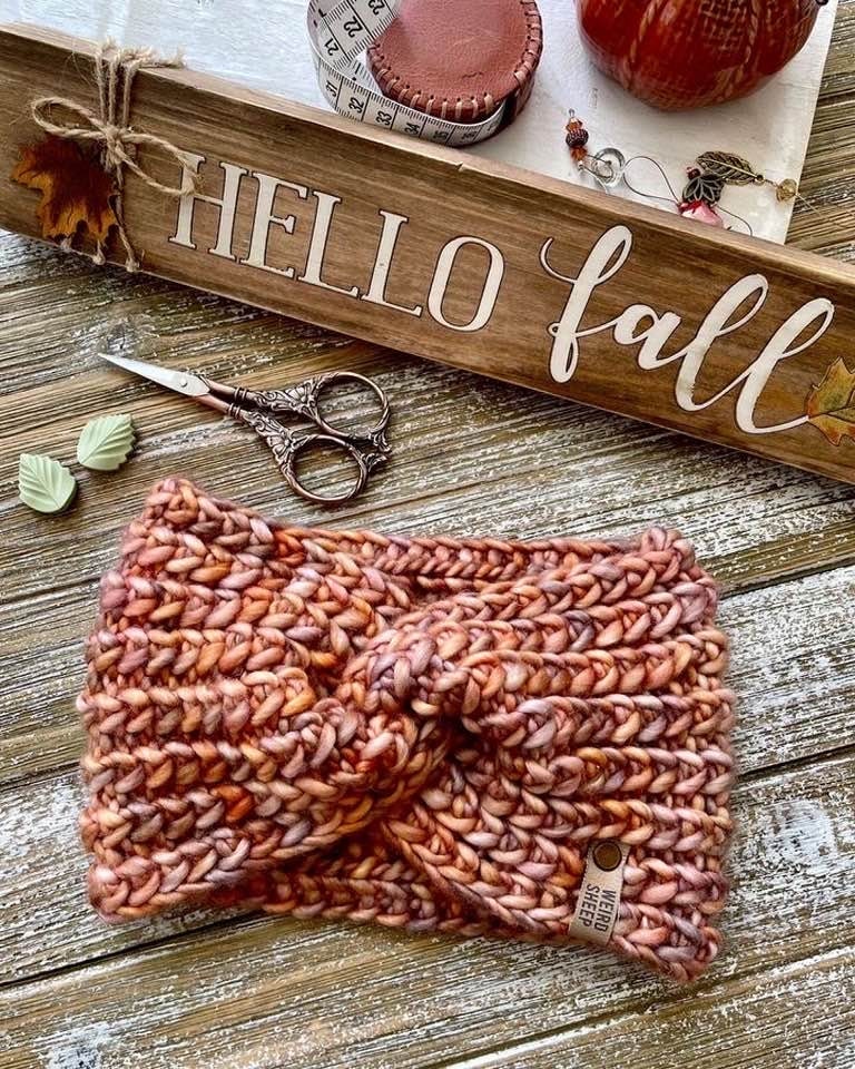 Braided Hearts Headband Knit Pattern