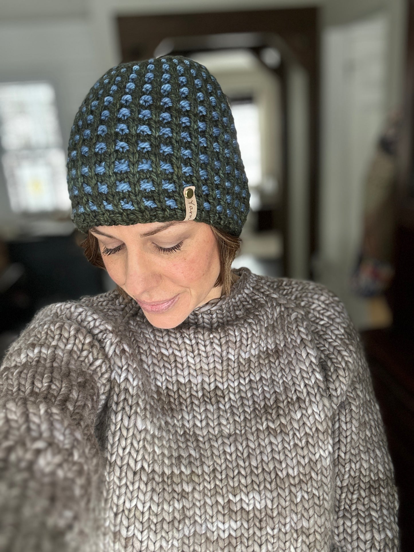 Merino wool knit hat