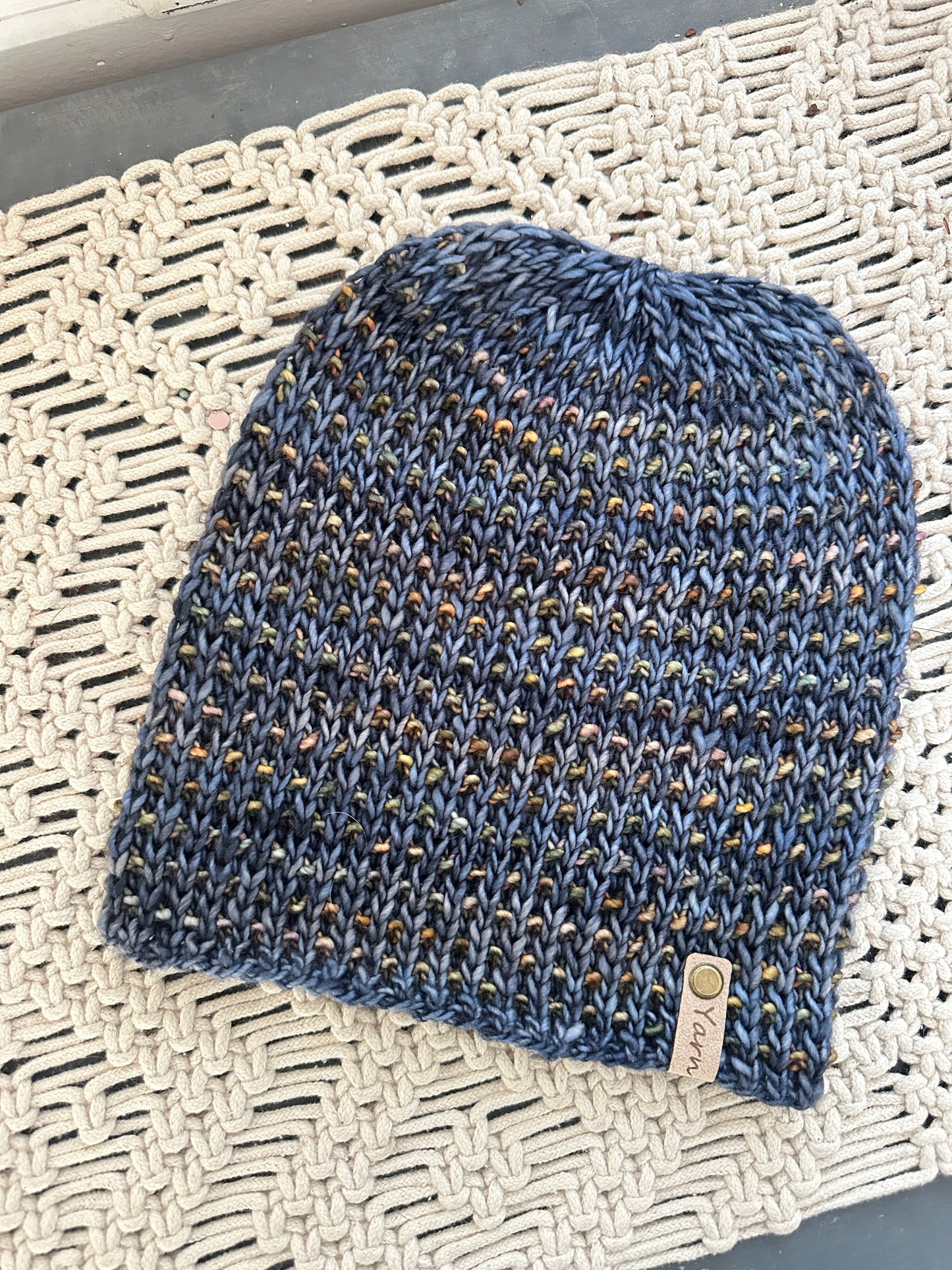 Merino wool knit beanie