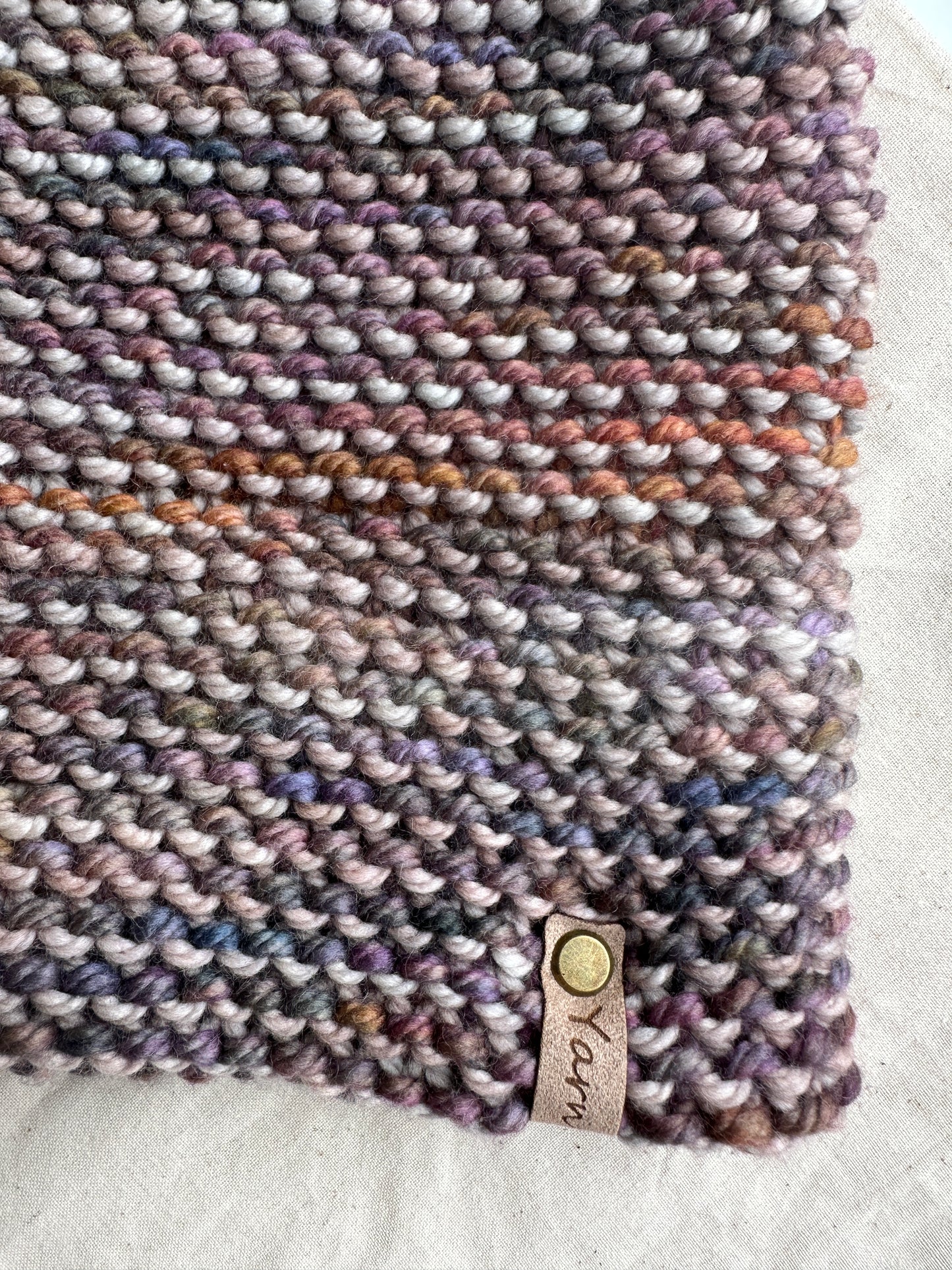 Merino wool double brim knit hat