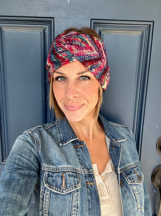 Merino wool knit headband