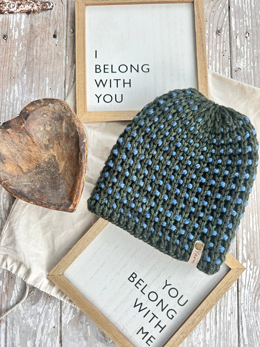 Merino wool knit hat