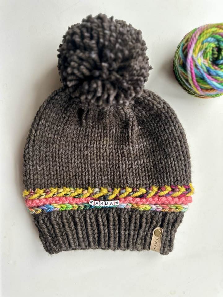 Friendship Bracelet Beanie Knit Pattern