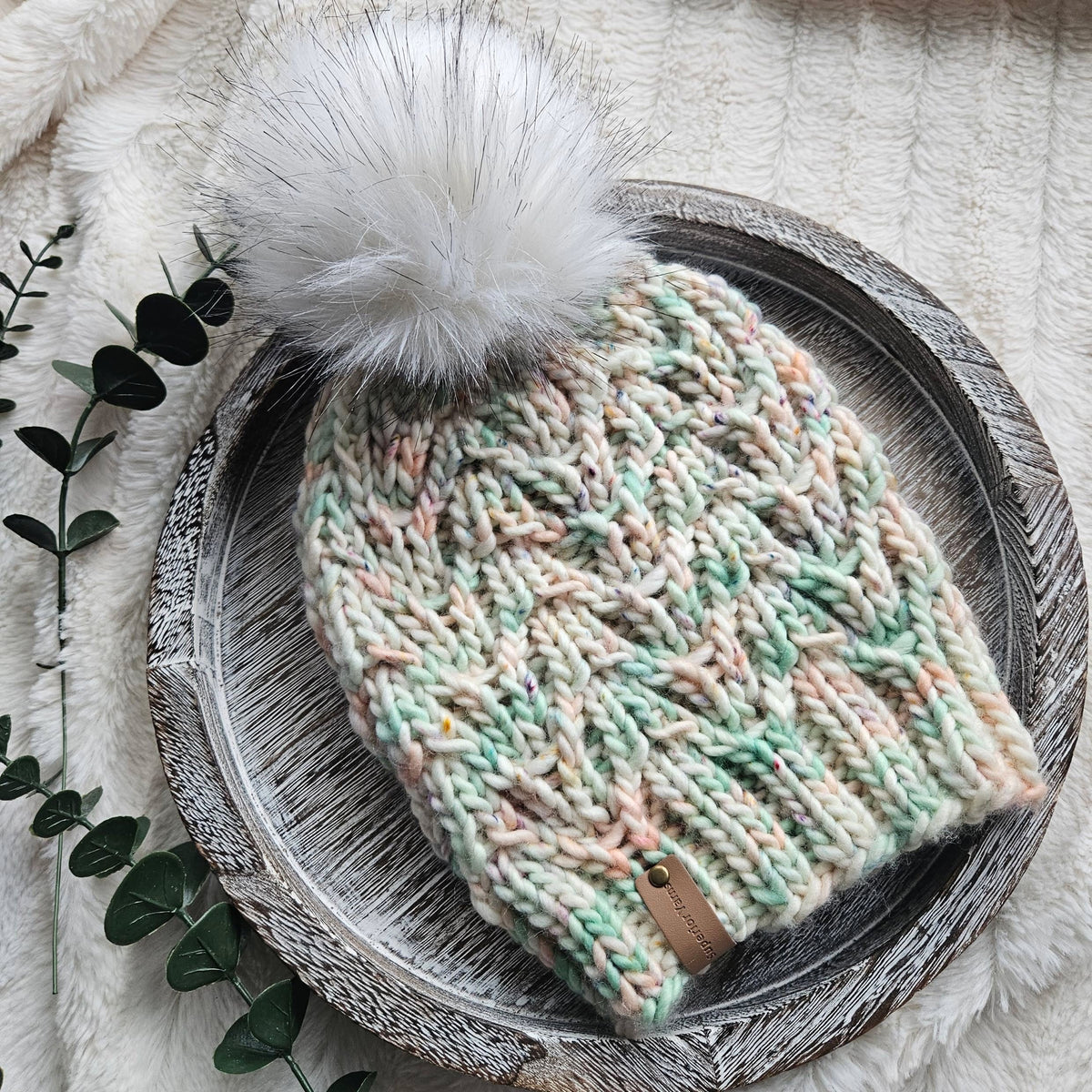 Frondescence Beanie knit pattern