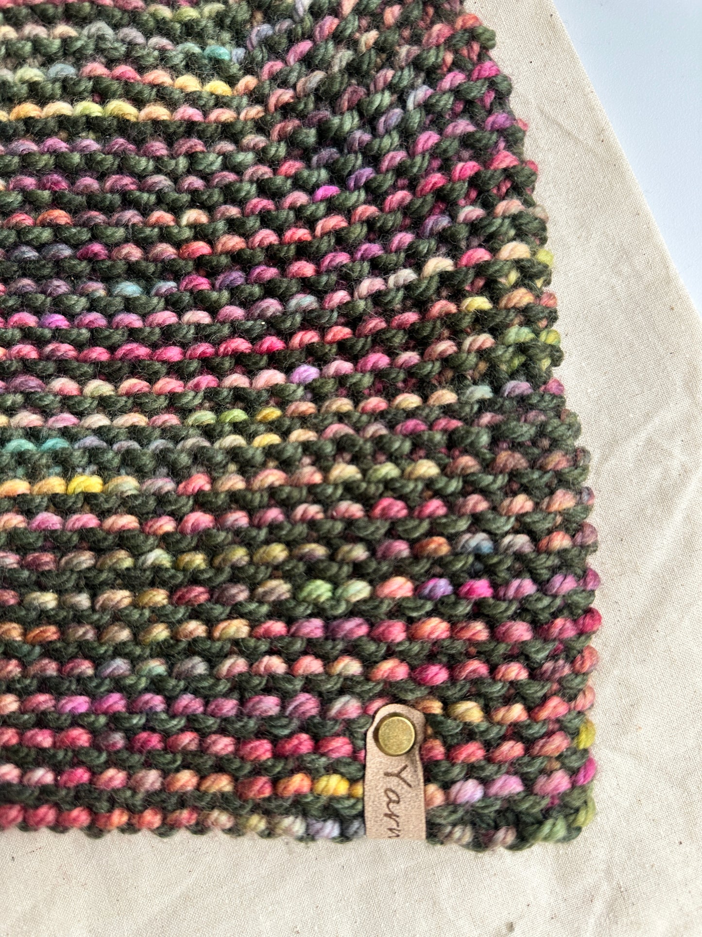 Merino wool double brim knit hat