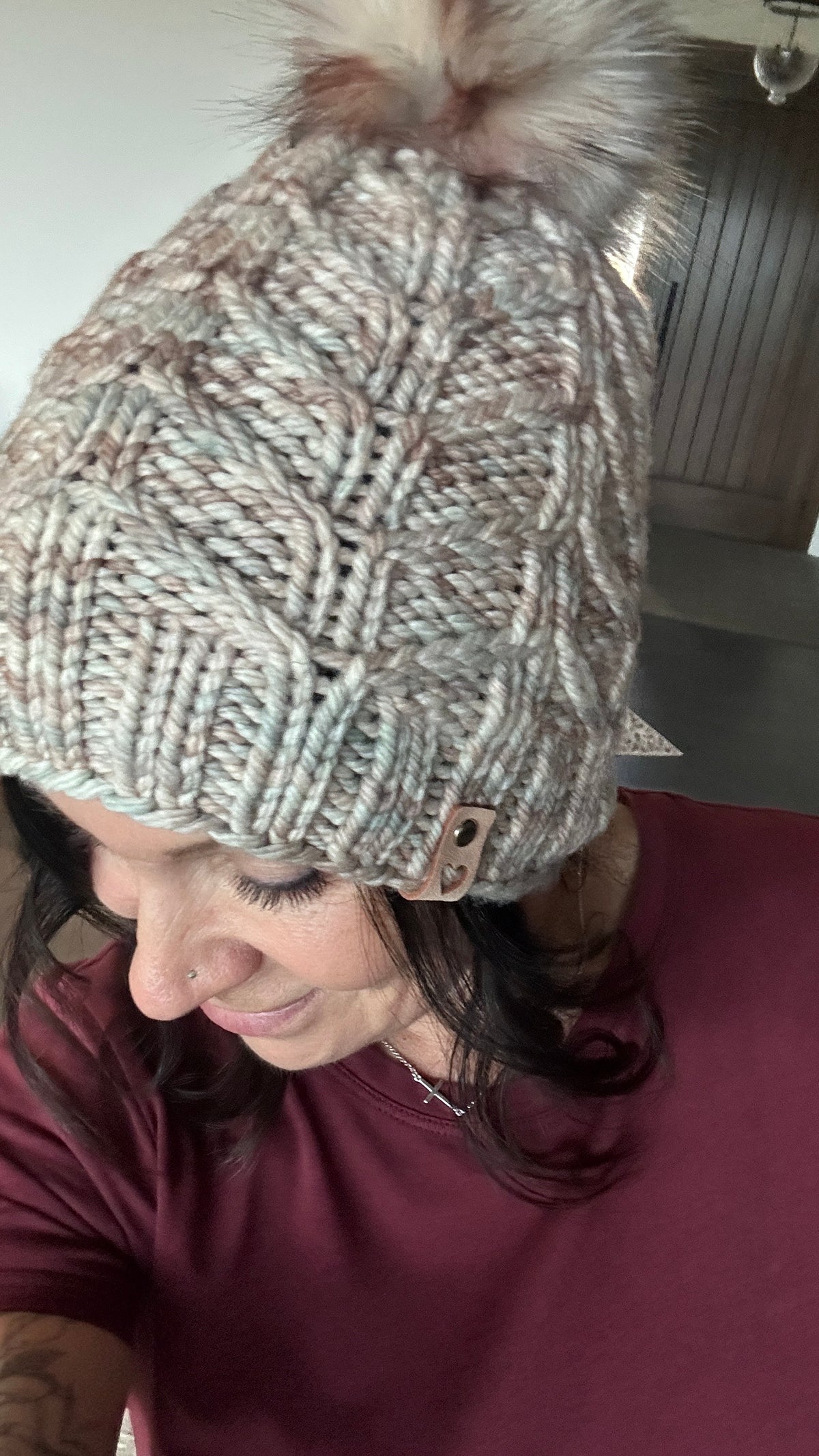 Frondescence Beanie knit pattern