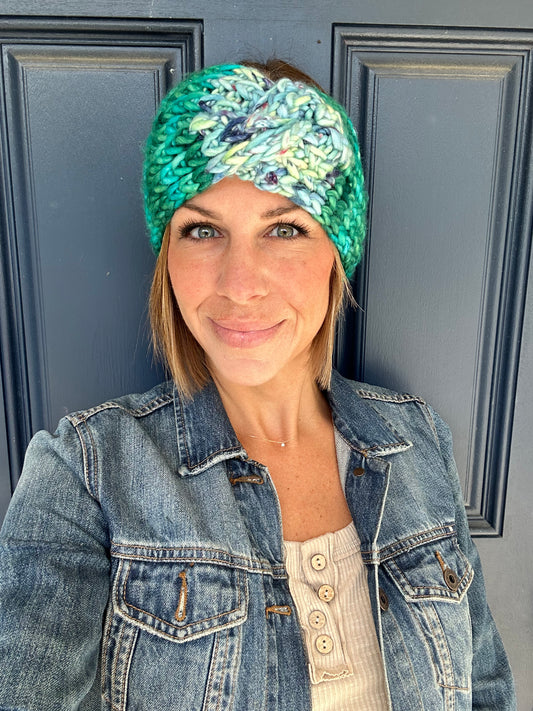 Merino wool knit headband
