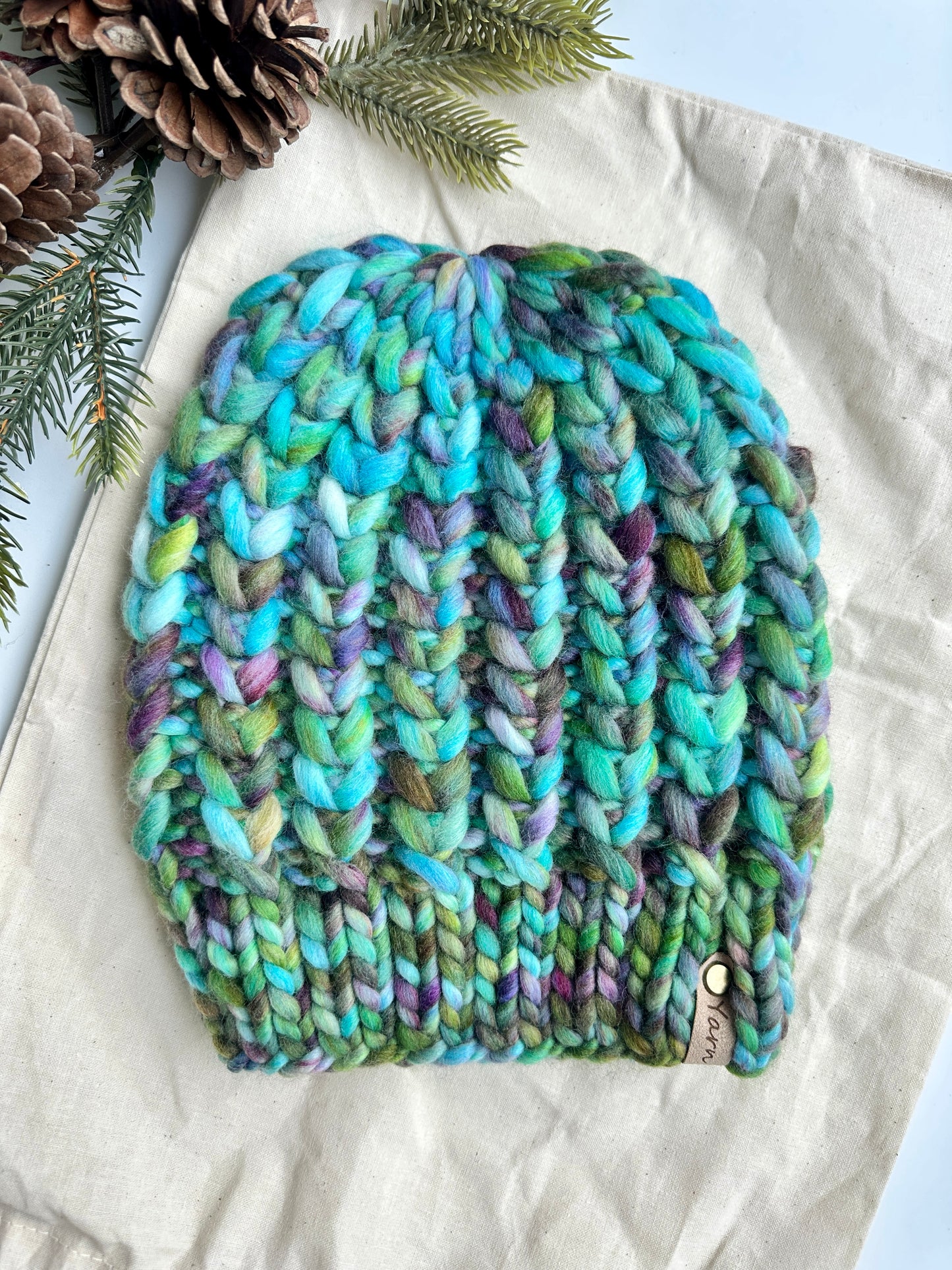 Reserved for Julia -merino wool knit hat and mitten set