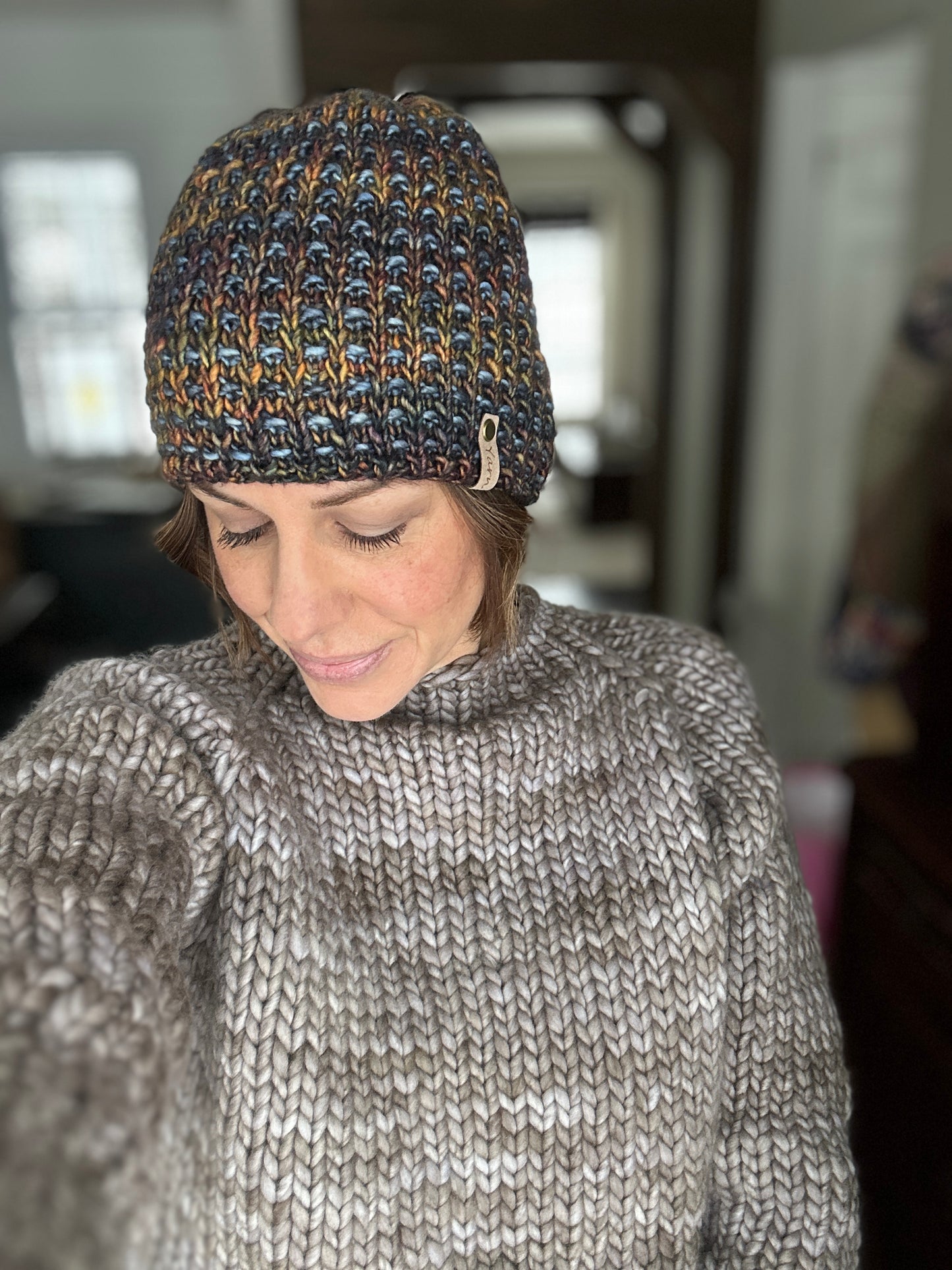 Merino wool knit hat