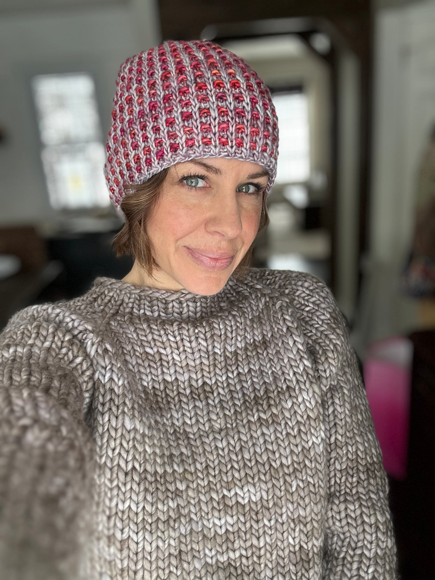 Merino wool knit hat