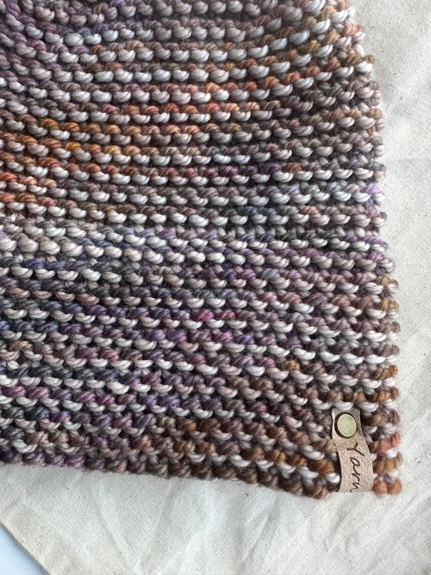 Merino wool double brim knit hat