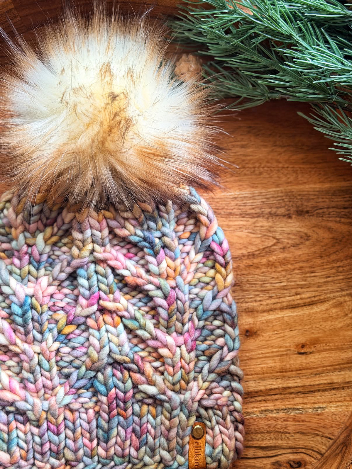 Frondescence Beanie knit pattern