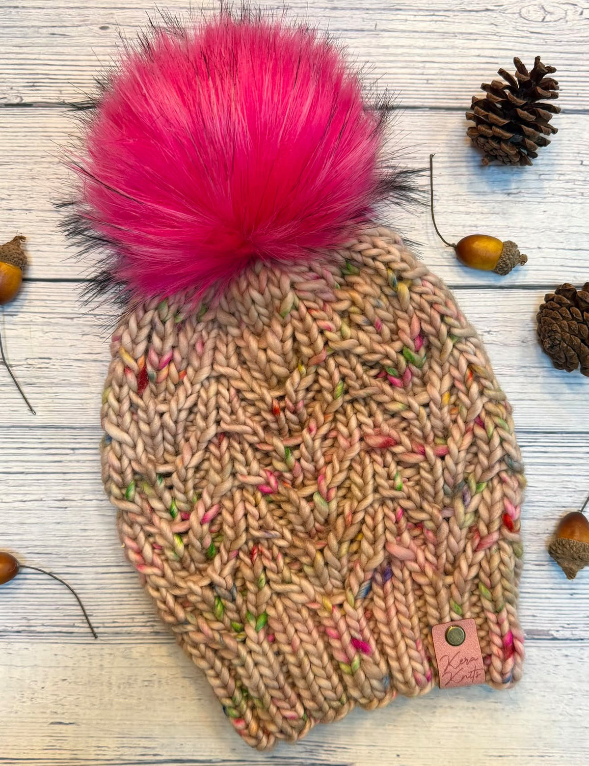 Frondescence Beanie knit pattern