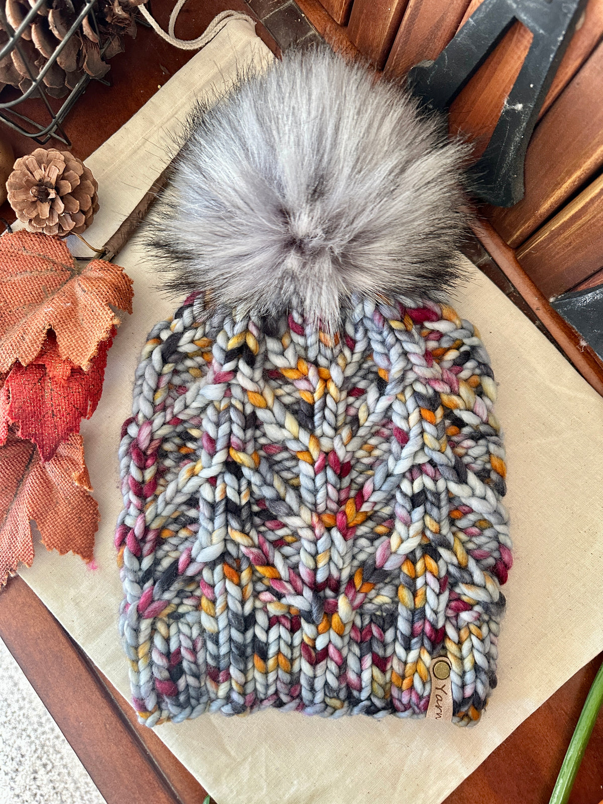 Frondescence Beanie knit pattern