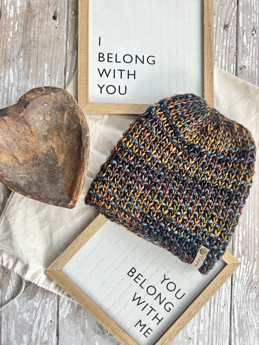 Merino wool knit hat