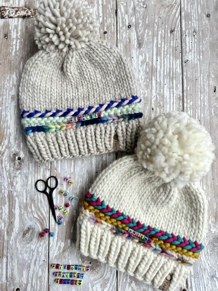 Friendship Bracelet Beanie Knit Pattern