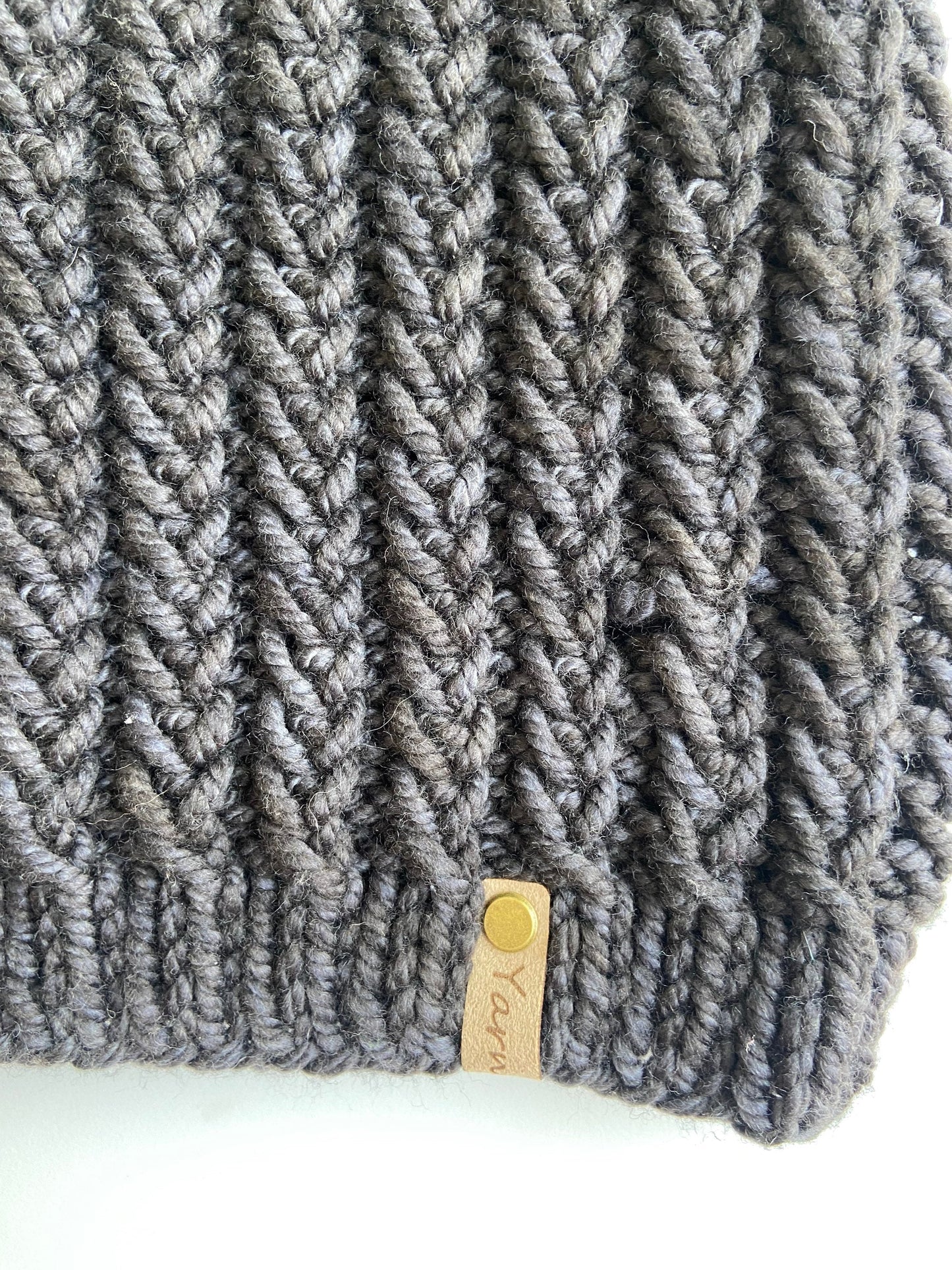 Merino wool knit cowl
