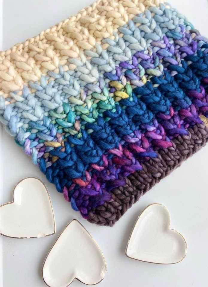 Braided Hearts Cowl Pattern