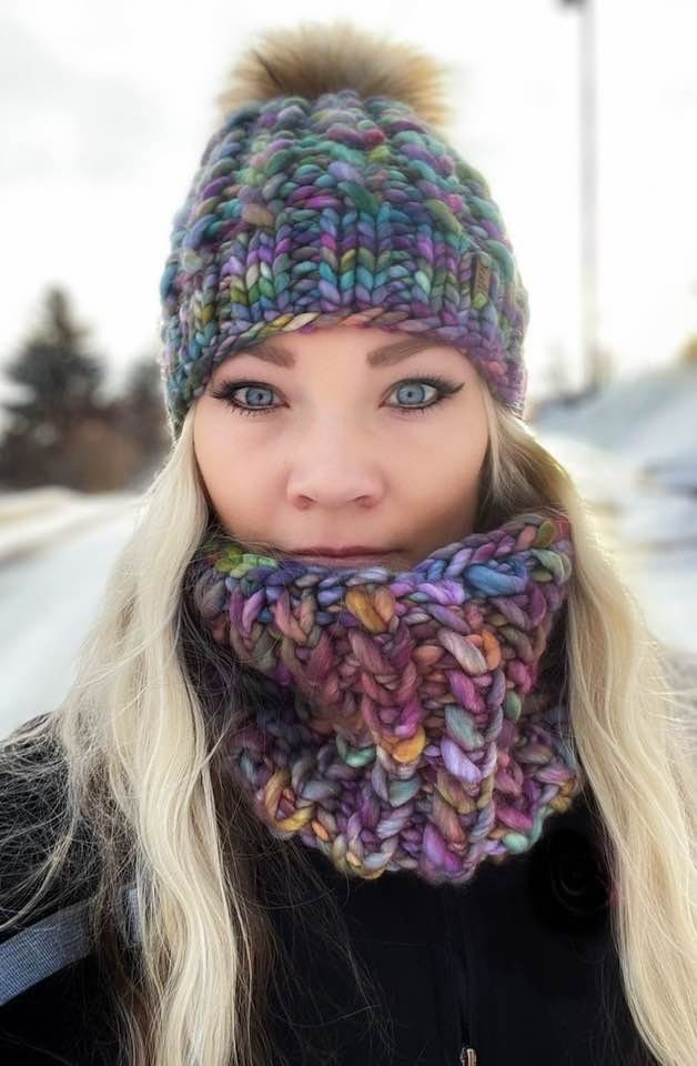 Braided Hearts Cowl Pattern