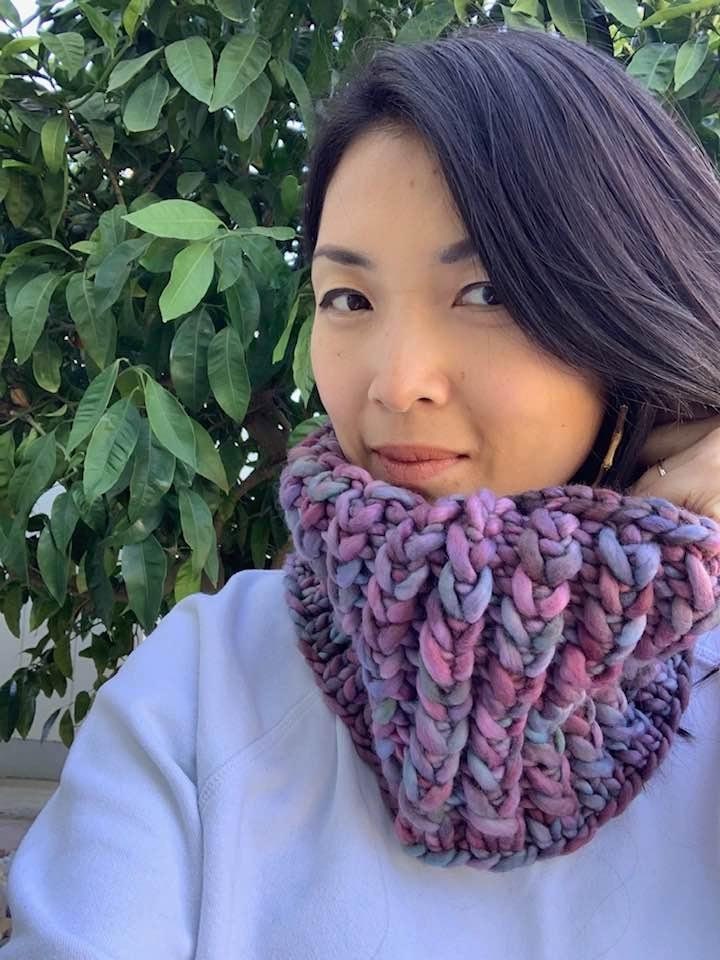 Braided Hearts Cowl Pattern